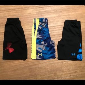 Lot of Youth Under Armour Shorts- Size 6